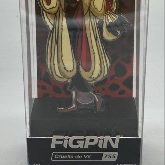 NWT Disney Villains Cruella De Vil FiGPiN Classic Enamel Pin: - Picture 3 of 3